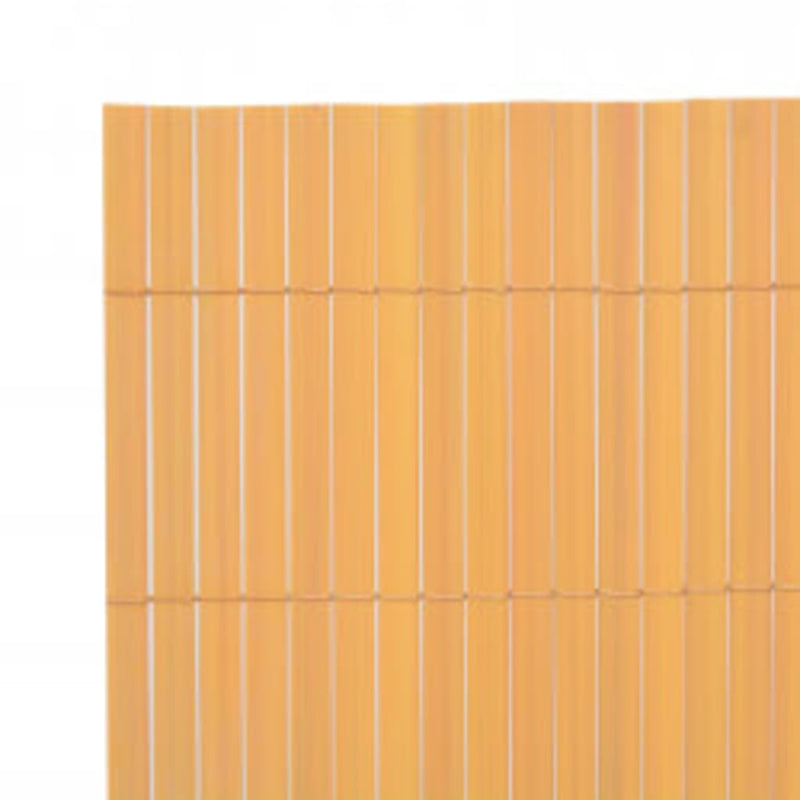 vidaXL sárga kétoldalas kerti kerítés 90 x 400 cm