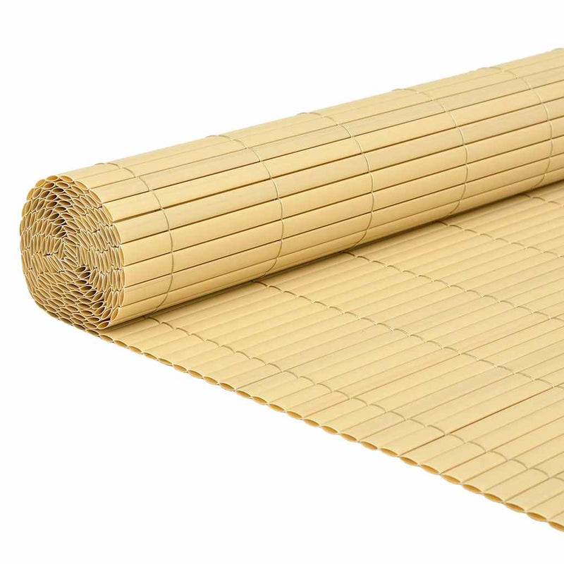 vidaXL sárga kétoldalas kerti kerítés 110 x 400 cm