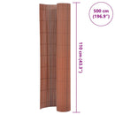 vidaXL barna kétoldalas kerti kerítés 110 x 500 cm