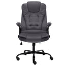 vidaXL sötétszürke bársony irodaszék