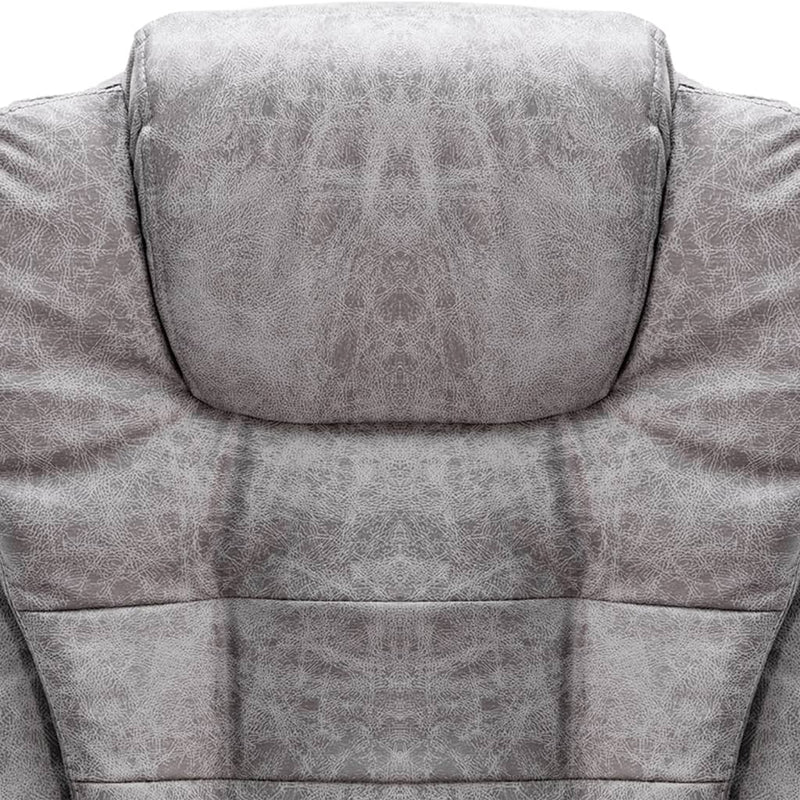 vidaXL világosszürke művelúr irodaszék