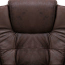 vidaXL sötétbarna művelúr irodaszék