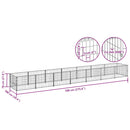 vidaXL fekete acél kutyakennel 7 m²