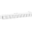 vidaXL fekete acél kutyakennel 9 m²