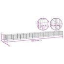 vidaXL fekete acél kutyakennel 10 m²