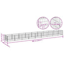 vidaXL ezüstszínű acél kutyakennel 9 m²