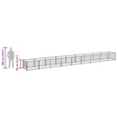 vidaXL ezüstszínű acél kutyakennel 9 m²