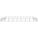 vidaXL fekete acél kutyakennel 63 m²