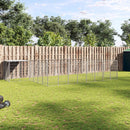 vidaXL ezüstszínű acél kutyakennel 15,73 m²