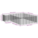 vidaXL ezüstszínű acél kutyakennel 15,73 m²