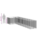 vidaXL fekete acél kutyakennel 7,26 m²