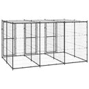 vidaXL kültéri acél kutyakennel tetővel 7,26 m²