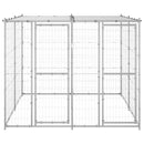 vidaXL kültéri horganyozott acél kutyakennel tetővel 4,84 m²