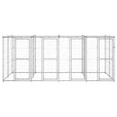vidaXL kültéri horganyozott acél kutyakennel tetővel 9,68 m²