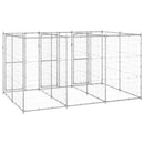 vidaXL kültéri horganyozott acél kutyakennel 7,26 m²