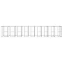 vidaXL kültéri horganyozott acél kutyakennel 21,78 m²