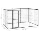 vidaXL kültéri acél kutyakennel tetővel 7,26 m²