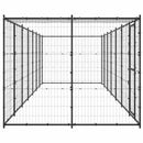 vidaXL kültéri acél kutyakennel tetővel 16,94 m²