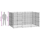 vidaXL kültéri acél kutyakennel 7,26 m²