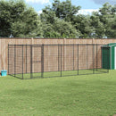 vidaXL kültéri acél kutyakennel 12,1 m²