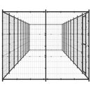 vidaXL kültéri acél kutyakennel 21,78 m²
