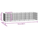vidaXL kültéri acél kutyakennel 21,78 m²