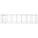 vidaXL kültéri horganyozott acél kutyakennel tetővel 16,94 m²