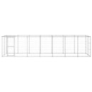 vidaXL kültéri horganyozott acél kutyakennel tetővel 16,94 m²