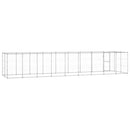 vidaXL kültéri horganyozott acél kutyakennel tetővel 21,78 m²