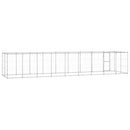 vidaXL kültéri horganyozott acél kutyakennel tetővel 21,78 m²