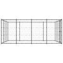 vidaXL kültéri acél kutyakennel 14,52 m²