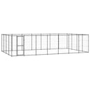 vidaXL kültéri acél kutyakennel 33,88 m²