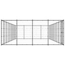 vidaXL kültéri acél kutyakennel 43,56 m²