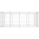 vidaXL kültéri horganyozott acél kutyakennel 14,52 m²