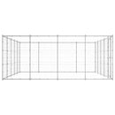 vidaXL kültéri horganyozott acél kutyakennel 24,2 m²