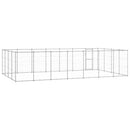 vidaXL kültéri horganyozott acél kutyakennel 33,88 m²