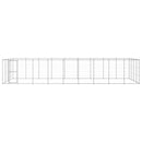 vidaXL kültéri horganyozott acél kutyakennel 43,56 m²