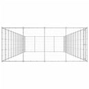 vidaXL kültéri horganyozott acél kutyakennel 53,24 m²