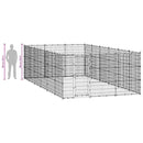 vidaXL kültéri acél kutyakennel 21,78 m²