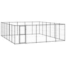 vidaXL kültéri acél kutyakennel 36,3 m²