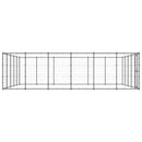 vidaXL kültéri acél kutyakennel 36,3 m²