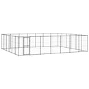 vidaXL kültéri acél kutyakennel 50,82 m²