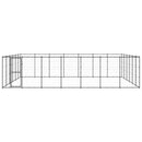 vidaXL kültéri acél kutyakennel 50,82 m²