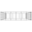 vidaXL kültéri acél kutyakennel 65,34 m²