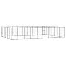 vidaXL kültéri acél kutyakennel 65,34 m²