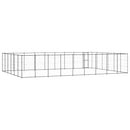 vidaXL kültéri acél kutyakennel 65,34 m²