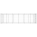 vidaXL kültéri horganyozott acél kutyakennel 21,78 m²