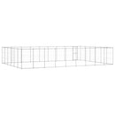 vidaXL kültéri horganyozott acél kutyakennel 65,34 m²