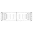 vidaXL kültéri horganyozott acél kutyakennel 79,86 m²