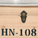 vidaXL tömör fenyőfa tárolópad 110 cm